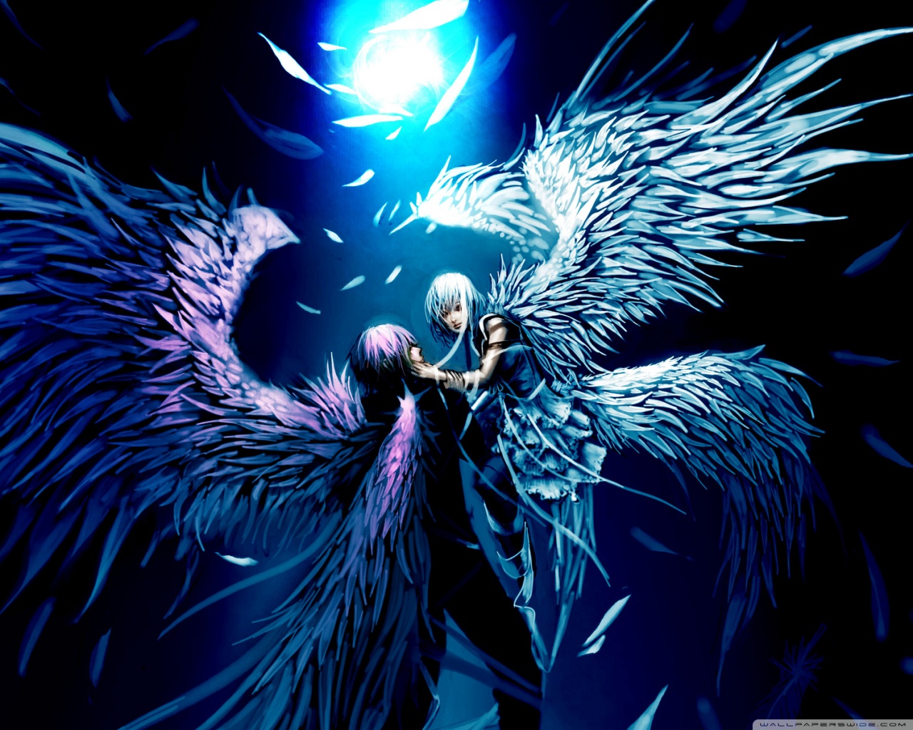 Two Angels In Love - 1280x1024 Wallpaper 
