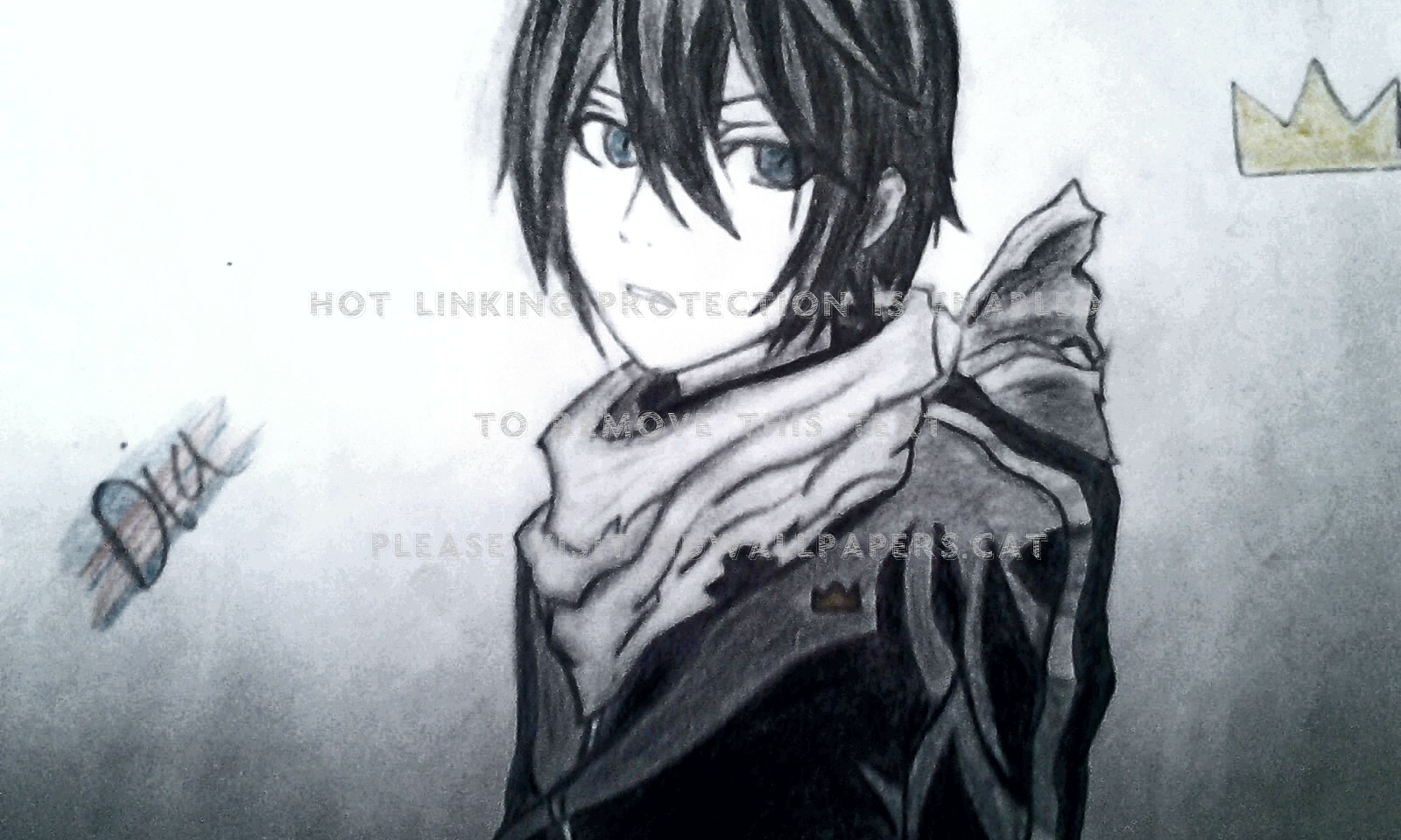 Noragami Wallpaper Anime Yato Fanart - Sketch - HD Wallpaper 