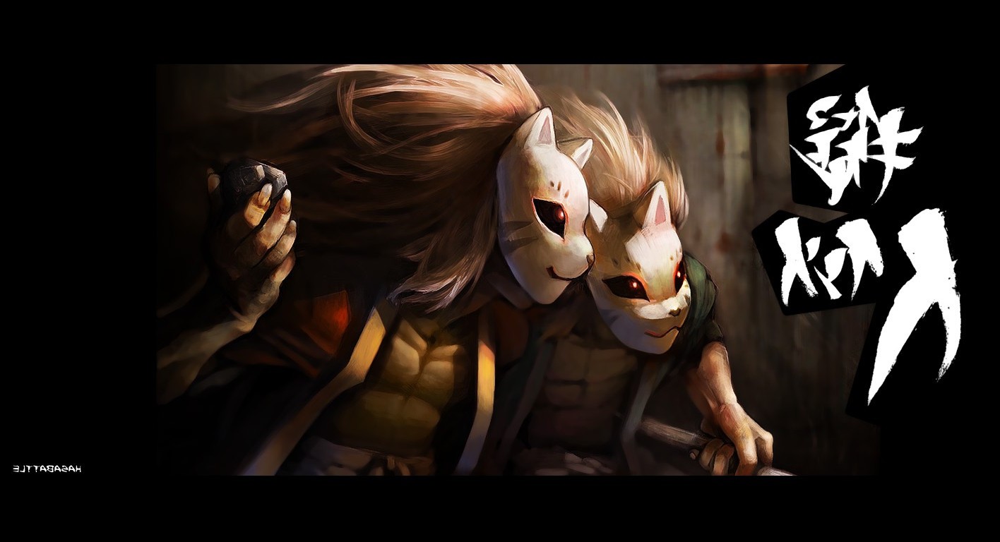 Anime Wallpaper Mask Boy - HD Wallpaper 