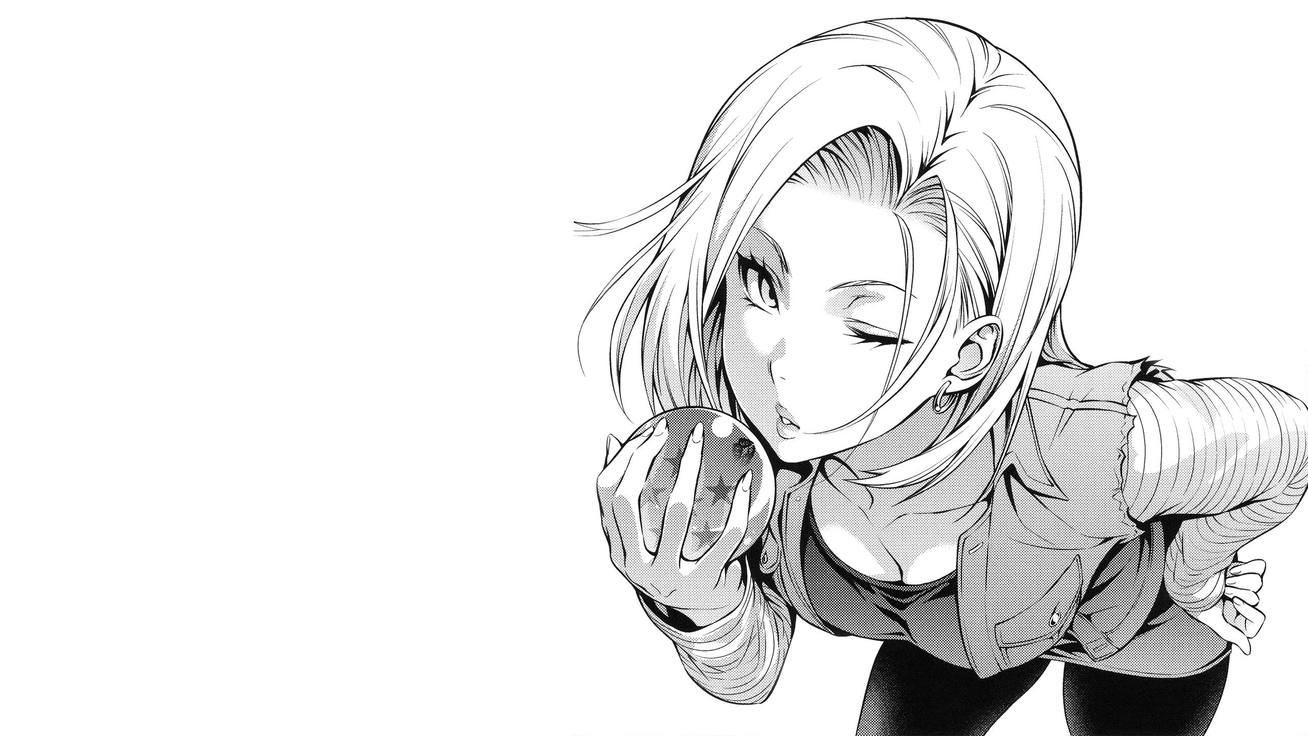 Android 18 Manga - HD Wallpaper 