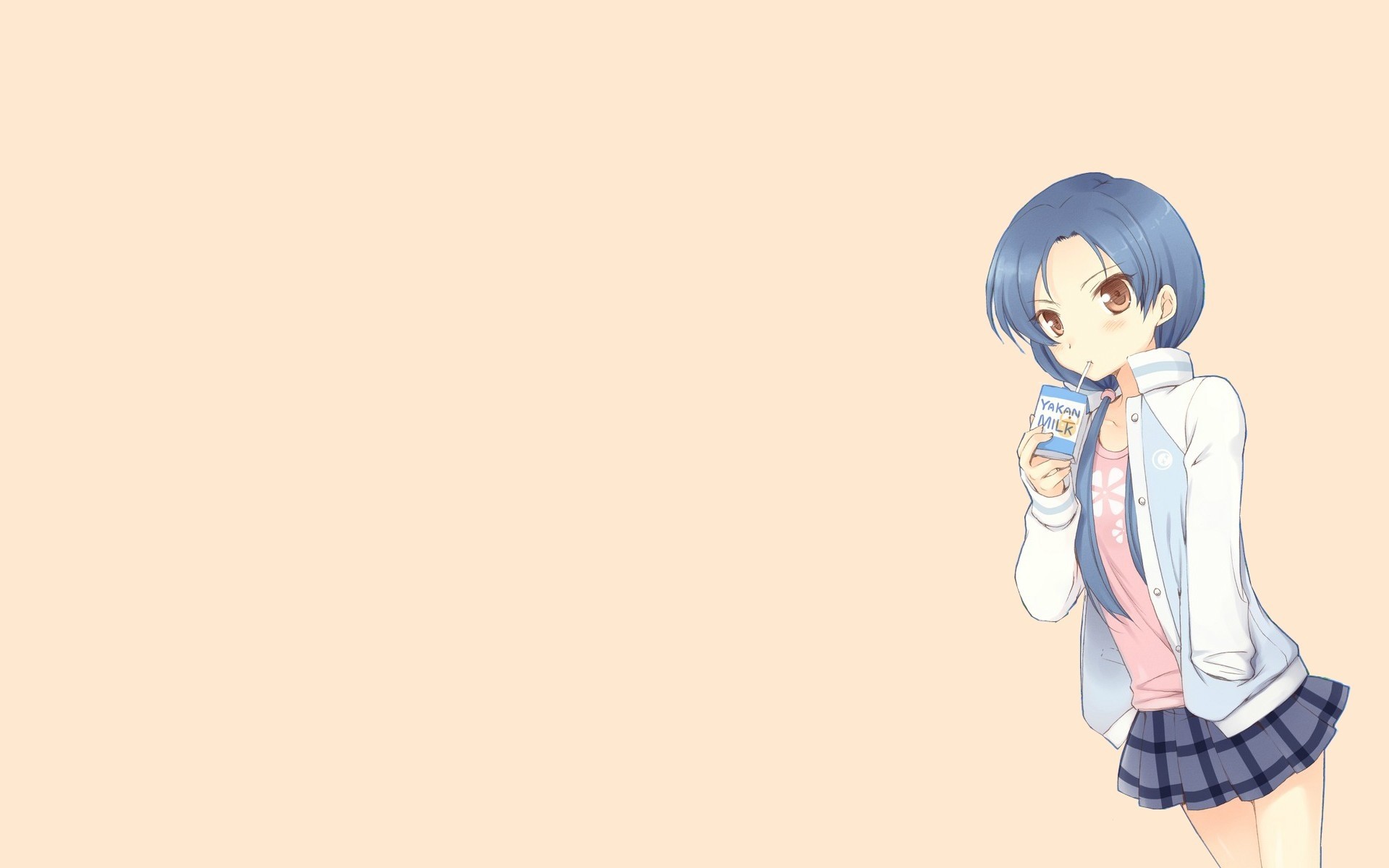 Kisaragi Chihaya Brown Eyes Blue Hair Anime Anime Girls - Anime Girl With Blue Hair And Brown Eyes - HD Wallpaper 