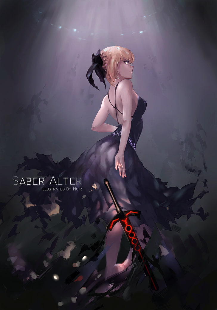 Saber Alter Digital Wallpaper Fate Series Fate Stay Anime Girl Hd Wallpaper For Android 728x1040 Wallpaper Teahub Io