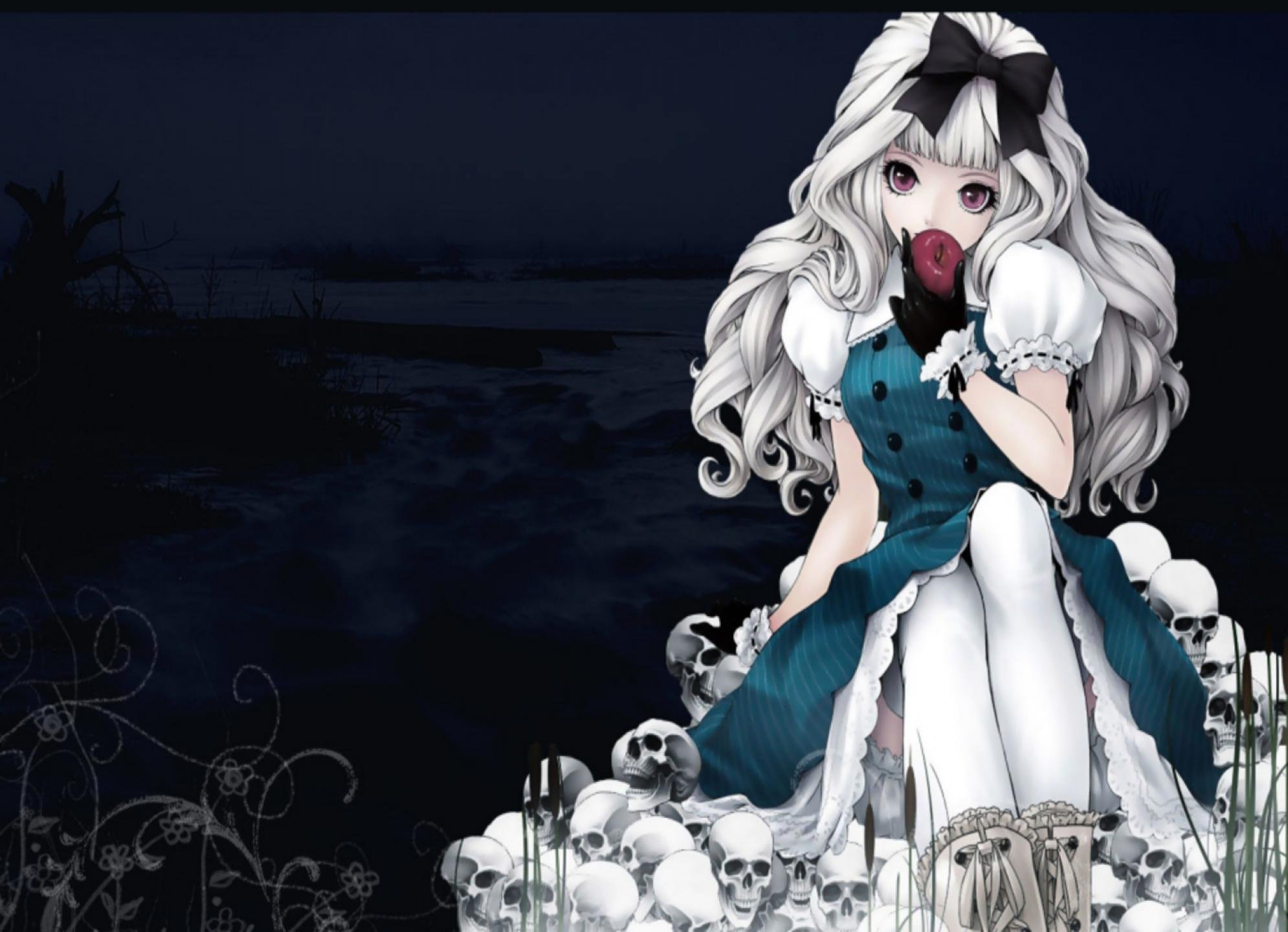 Creepy Anime Wallpapers Hd Resolution Zombie, Desktop, - Cute Gothic Anime Girl - HD Wallpaper 