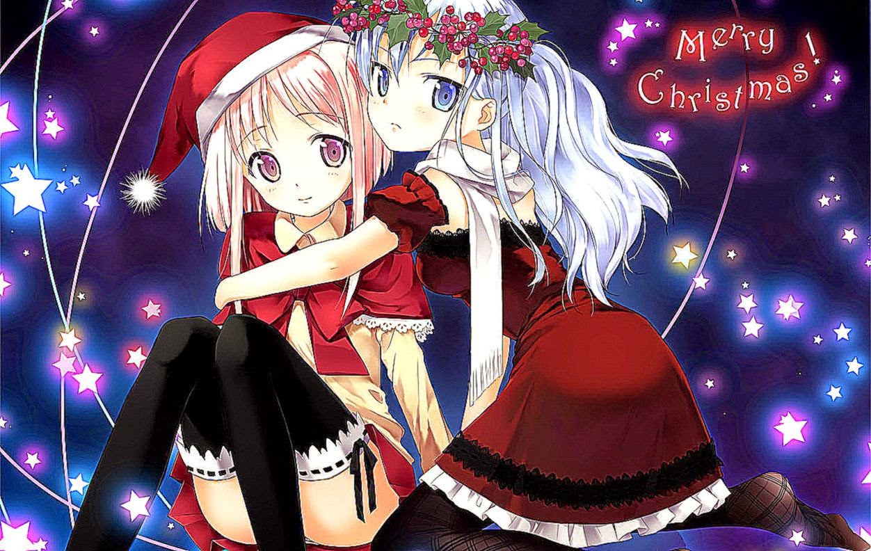 Anime Girl Christmas Wallpaper gambar ke 11