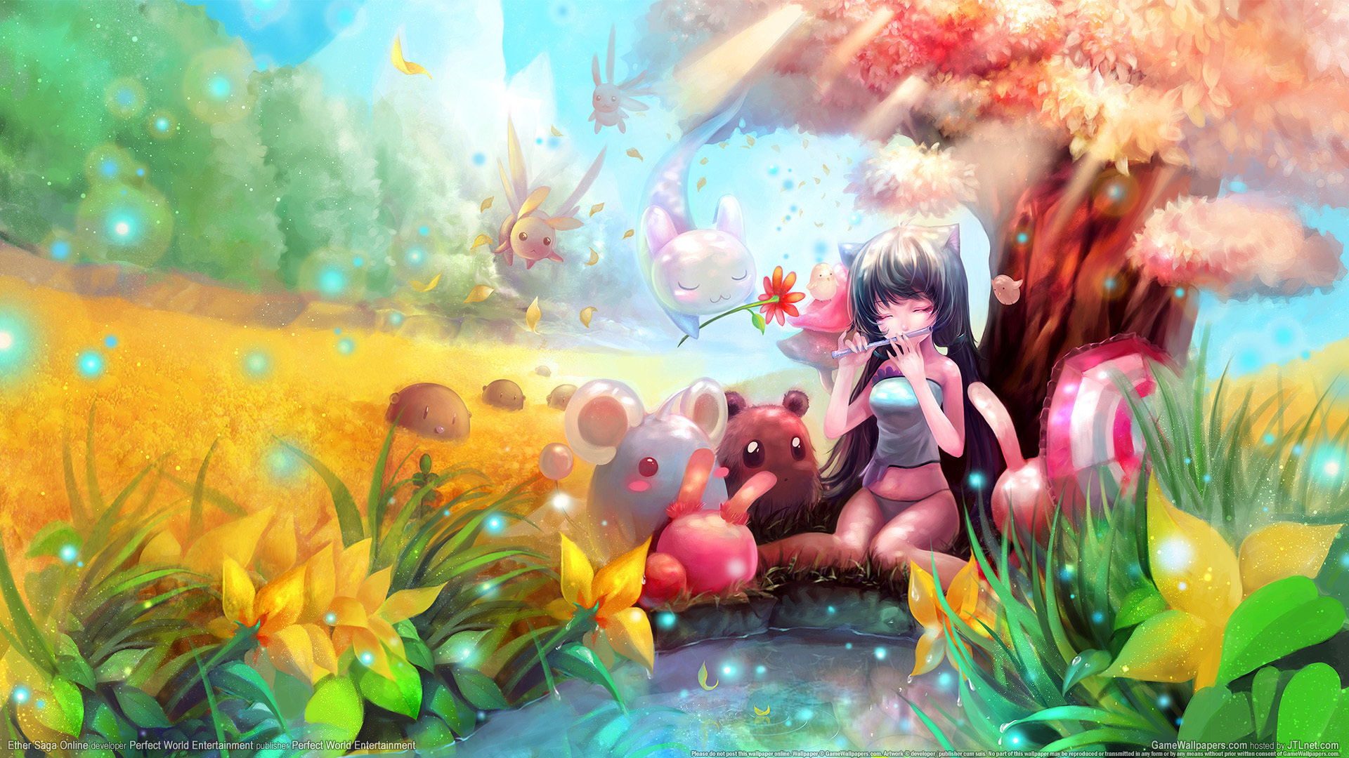 Anime Wallpaper Hd 1080p See To World Anime Girl With Animals 19x1080 Wallpaper Teahub Io