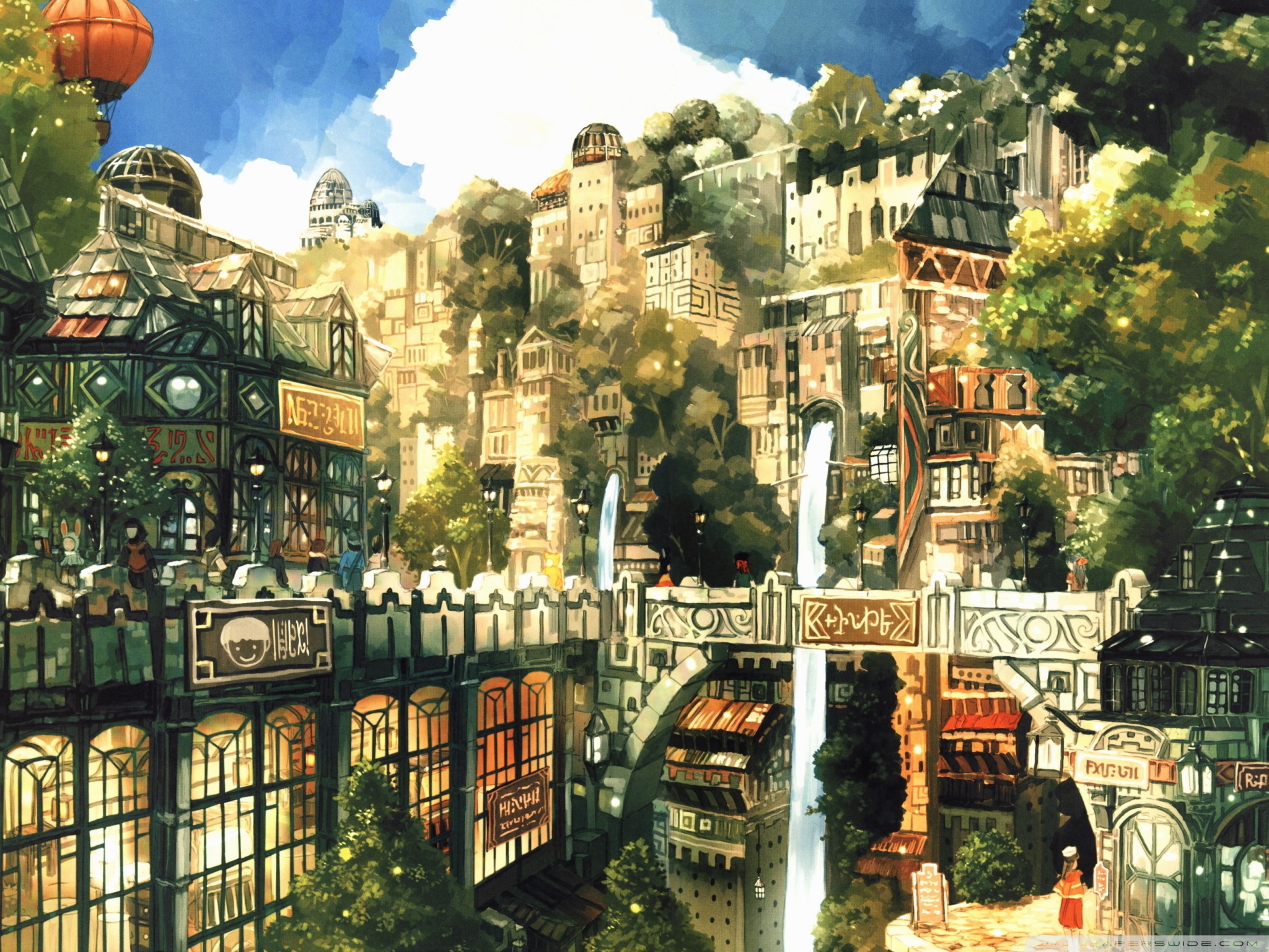 Anime City 4k - HD Wallpaper 