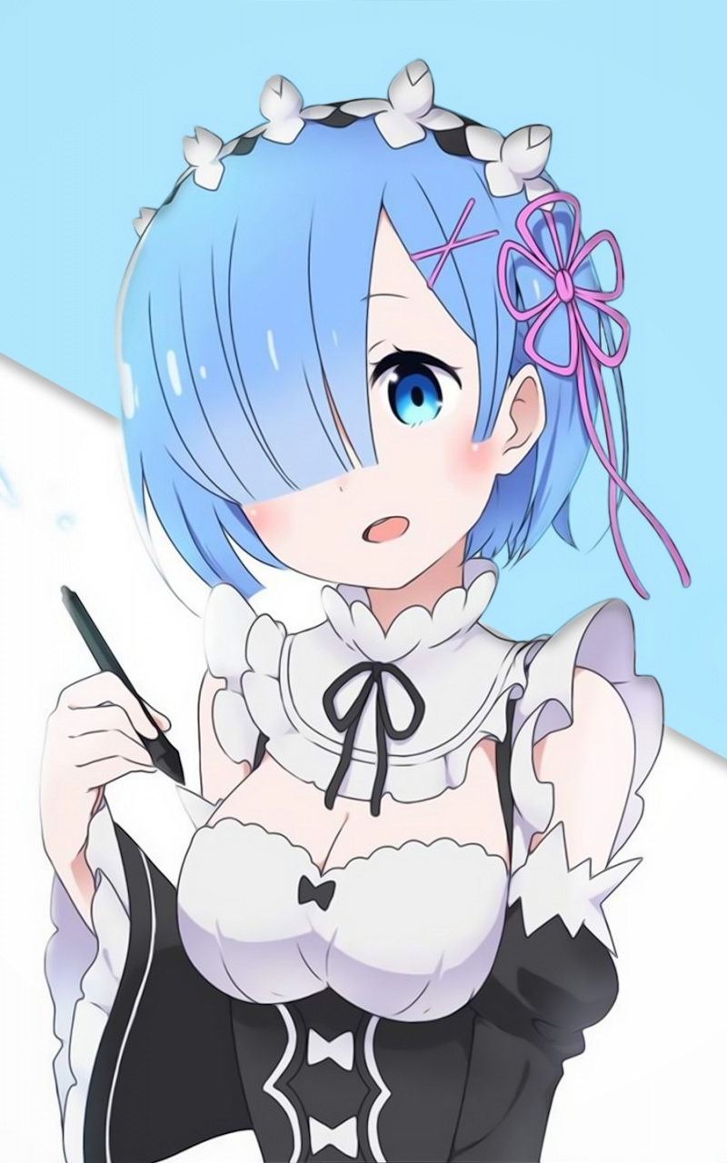 Rem Re Zero Characters 800x1280 Wallpaper Teahub Io