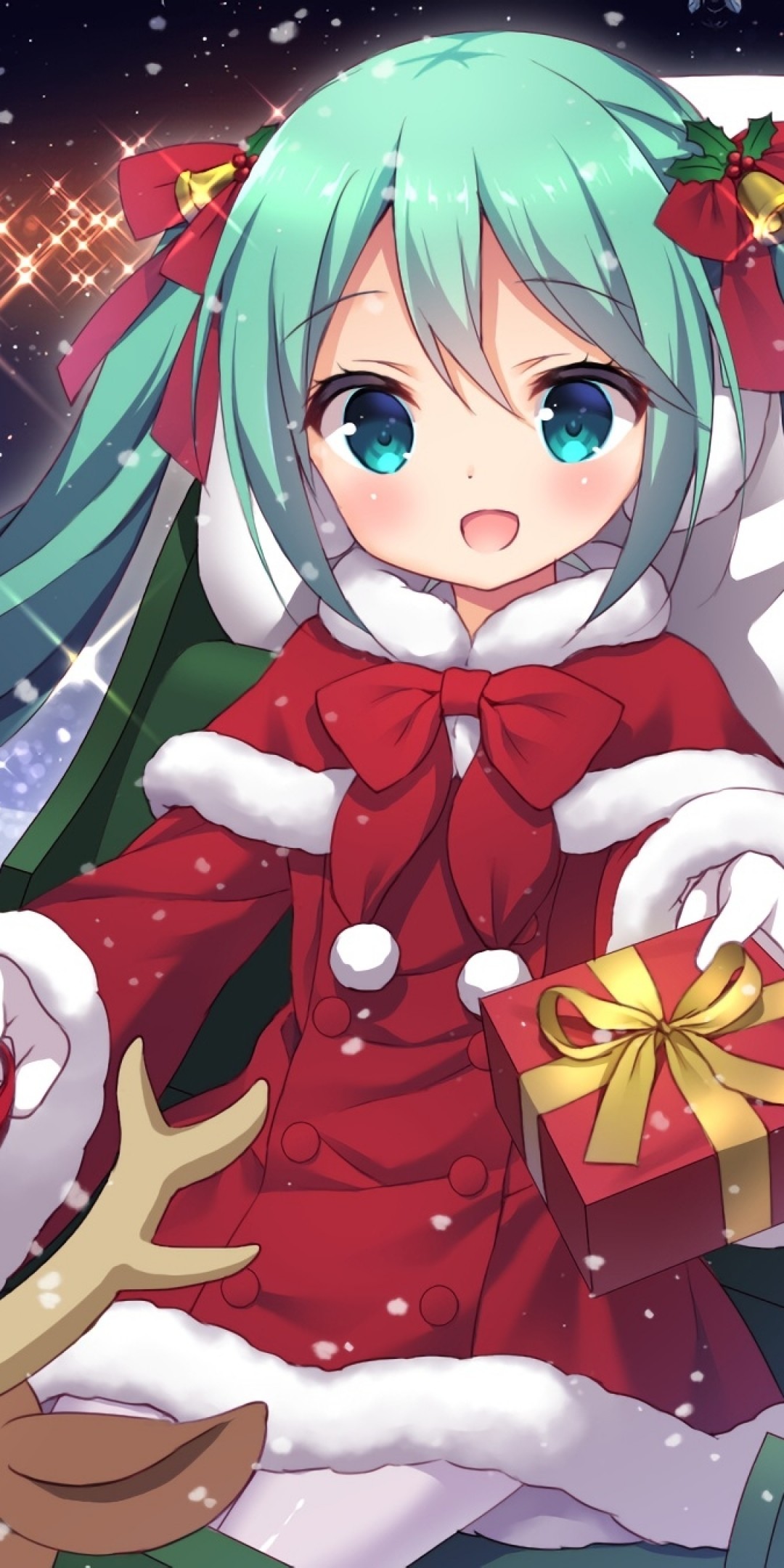 Hatsune Miku, Santa Costume, Gifts, Twintails, Cute, - Hatsune Miku Santa - HD Wallpaper 