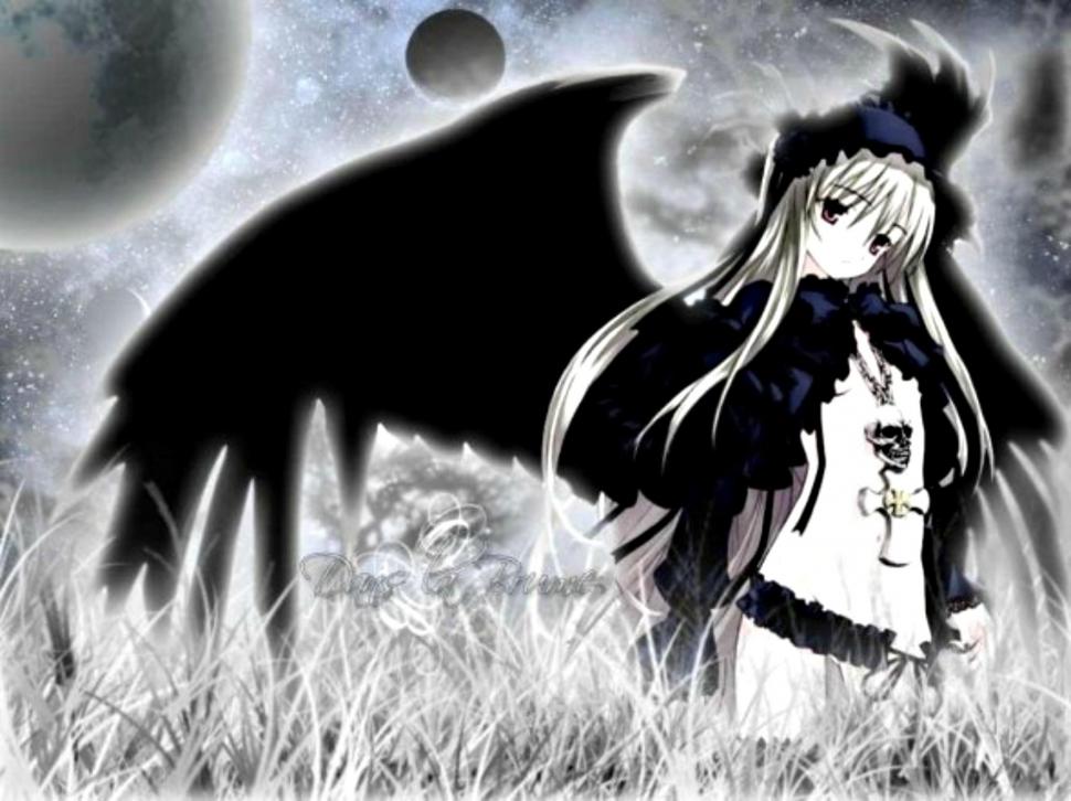 Dark Angel -anime Girl Wallpaper,angel Hd Wallpaper,dark - Dark Angel Of Death Anime Girl - HD Wallpaper 