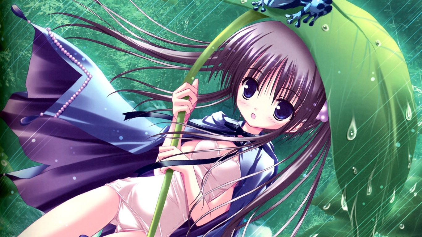 Anime Girl In Rain Best Wallpaper - 1366x768 Wallpaper Anime Girl In Rain Best Wallpaper - 1366x768 Wallpaper