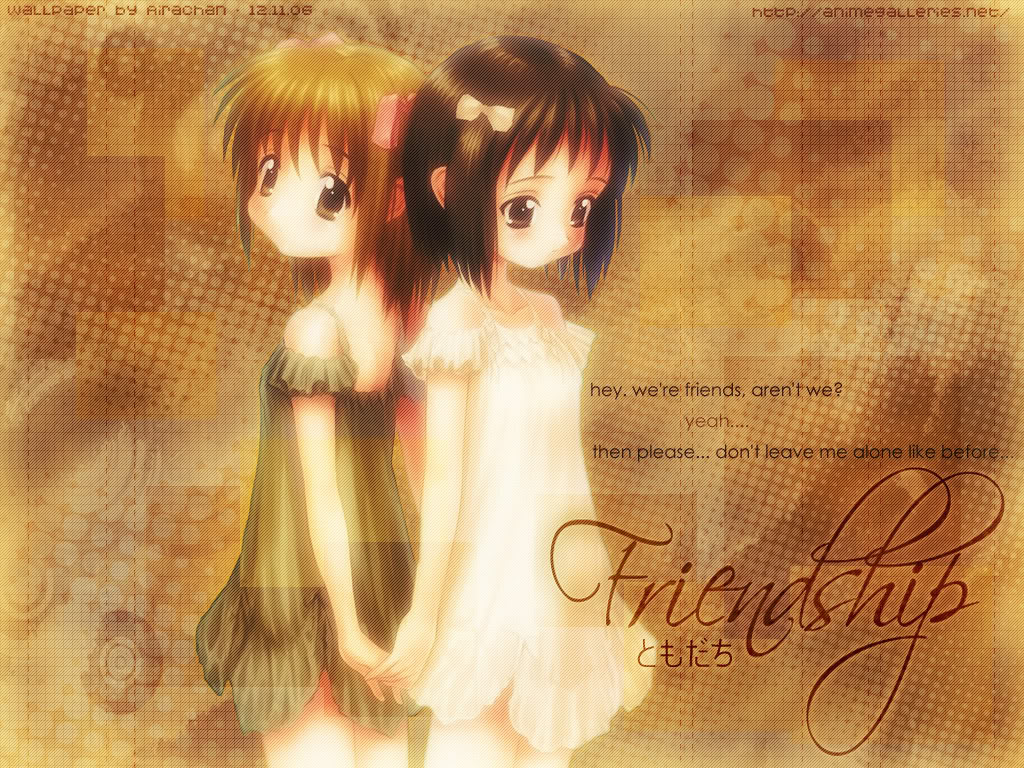 Friendship Anime Pictures - Anime Friendship - 1024x768 Wallpaper -  