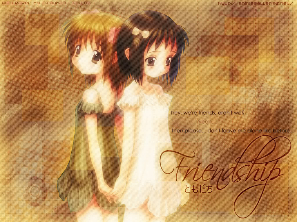 Friendship Anime Pictures - Anime Friendship - HD Wallpaper 