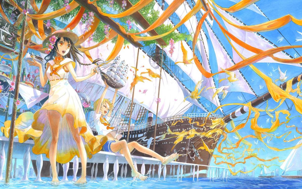 Anime Summer Wallpapers Hill - 1280x800 Wallpaper 