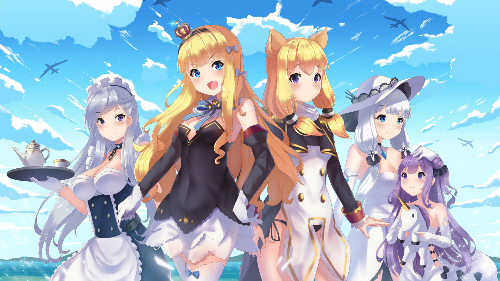 Anime Girls, Blonde, Beautiful, Azur Lane, Wallpaper - HD Wallpaper 