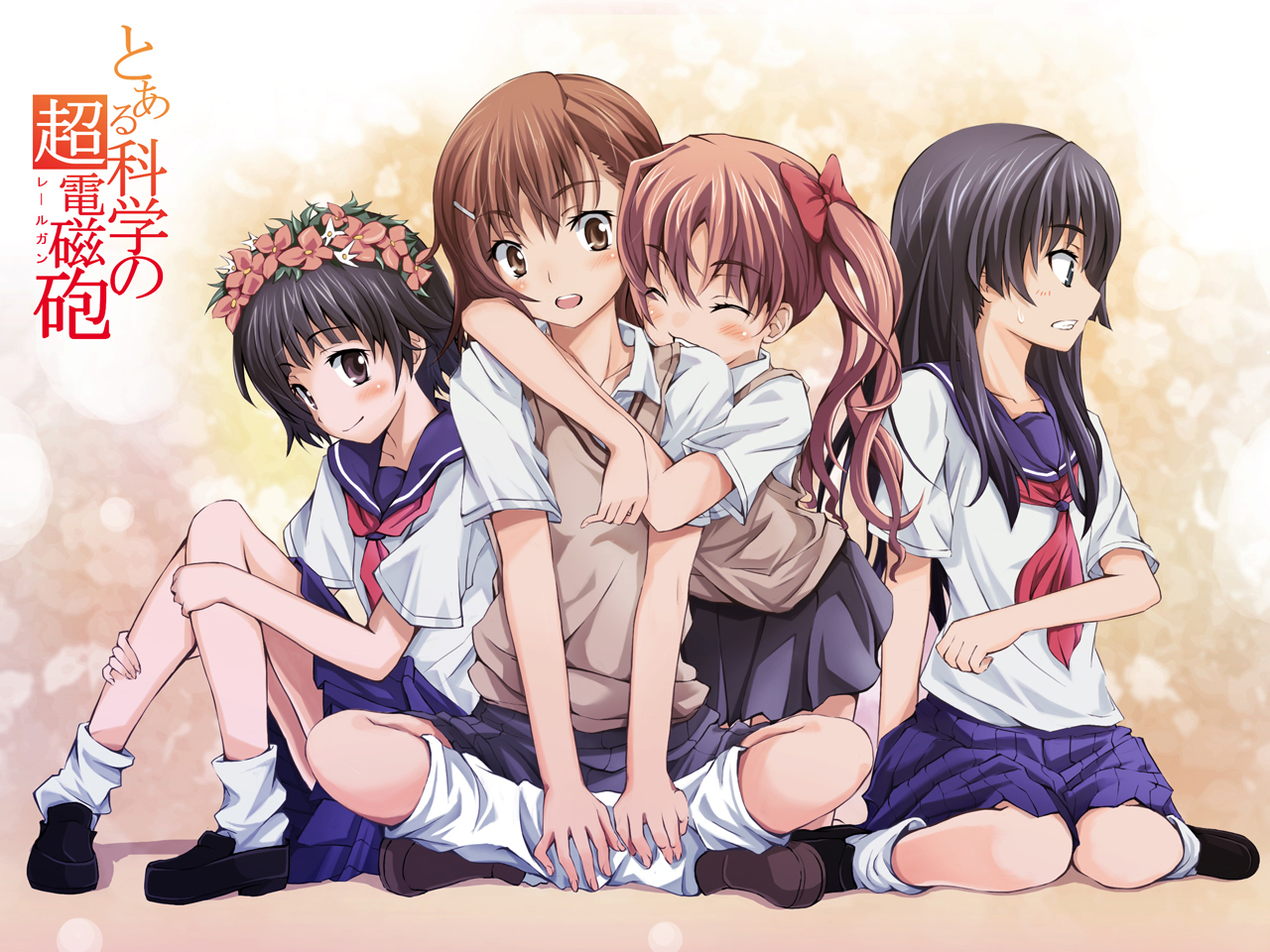 4 Girls Cute Anime - 1280x960 Wallpaper 