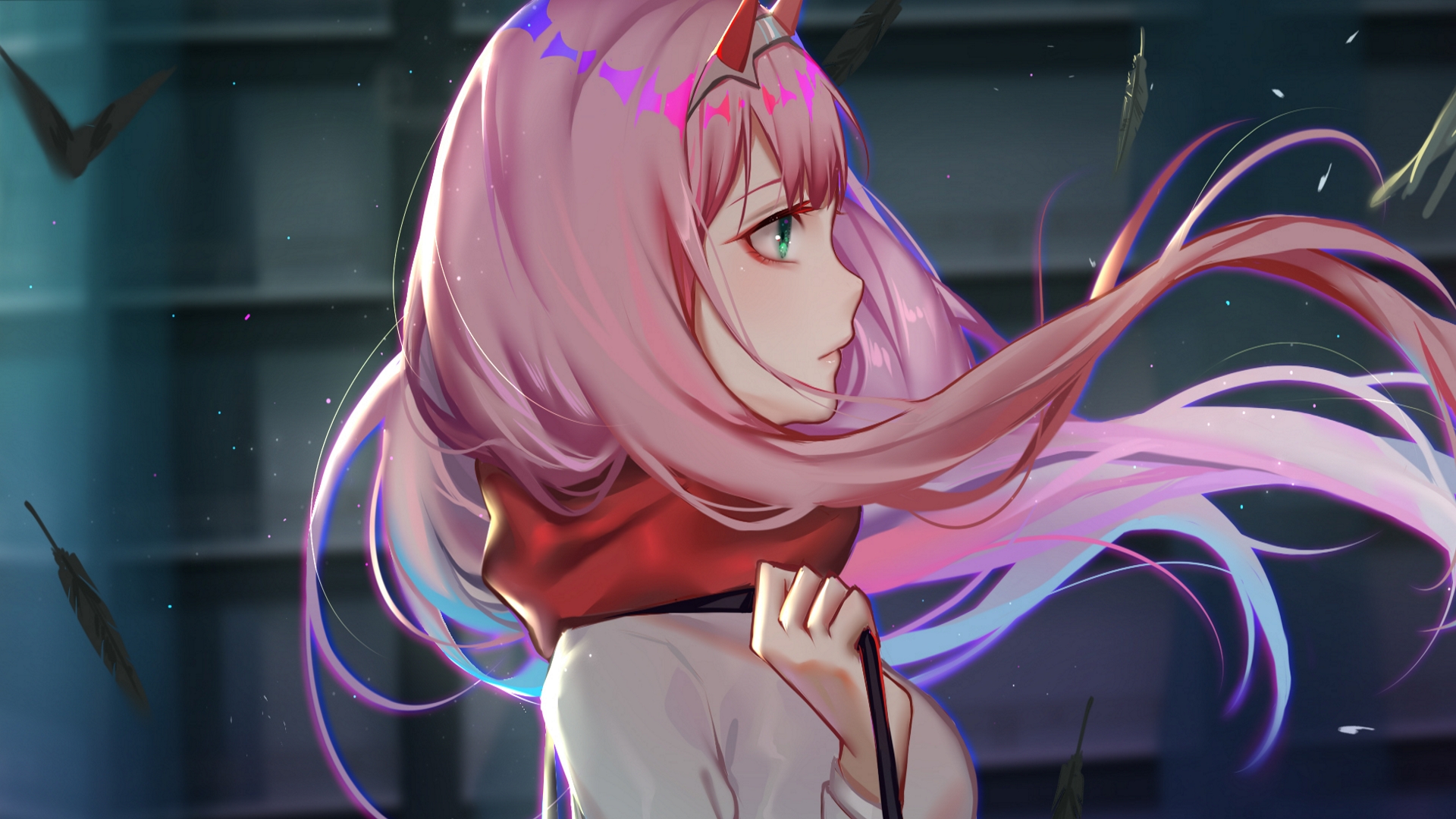 Dziewczyna Z Anime Z Opaską Diabła - HD Wallpaper 