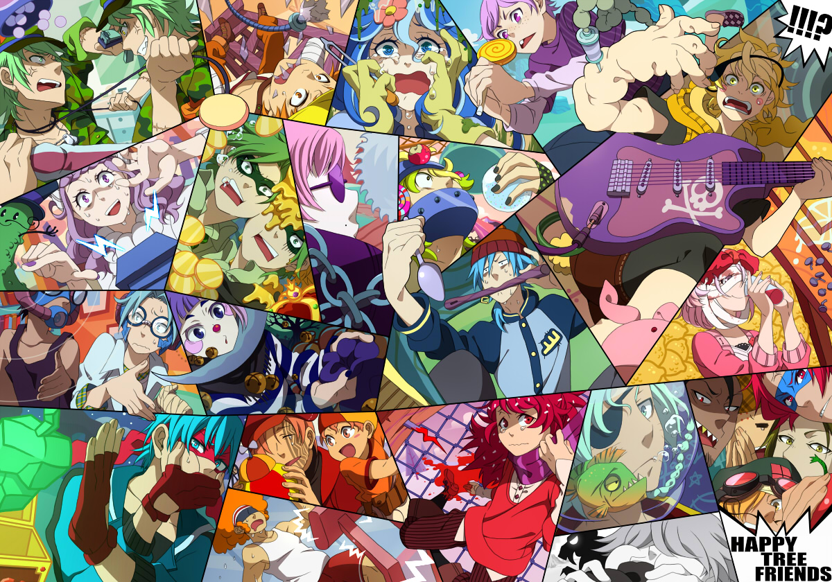 Ll Happy Tree Friends Anime Friends Art Cartoon - Happy Tree Friends The Anime - HD Wallpaper 