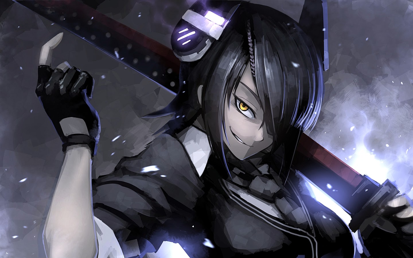 Girl Grin Smile Weapon Kantai Collection Anime Hd Wallpaper - Kantai Collection Tenryuu - HD Wallpaper 