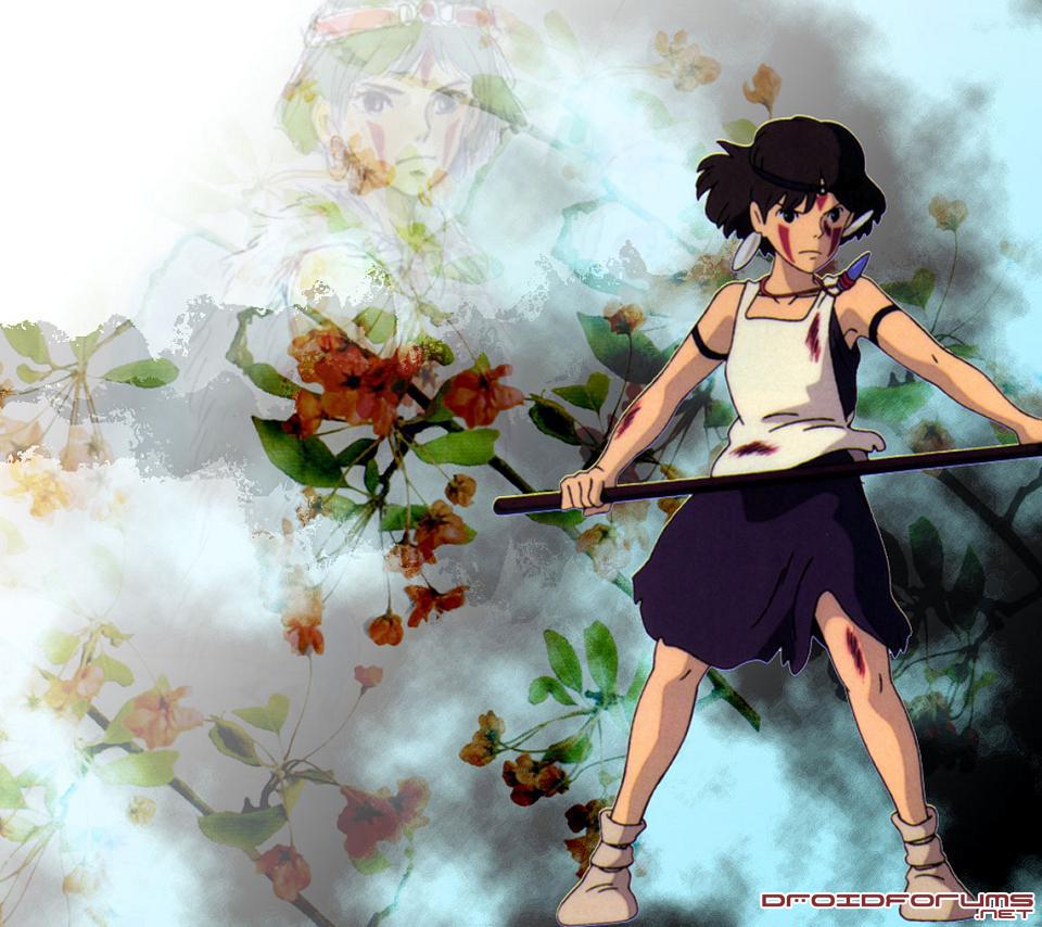 Motorola Droid 
				class Photo Lazy - Princess Mononoke Studio Ghibli - HD Wallpaper 