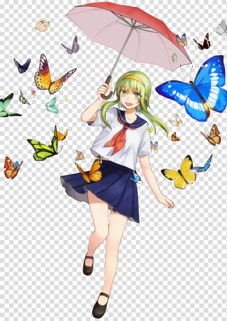 Female Anime Character Holding Umbrella Transparent - Cartoon - HD Wallpaper 
