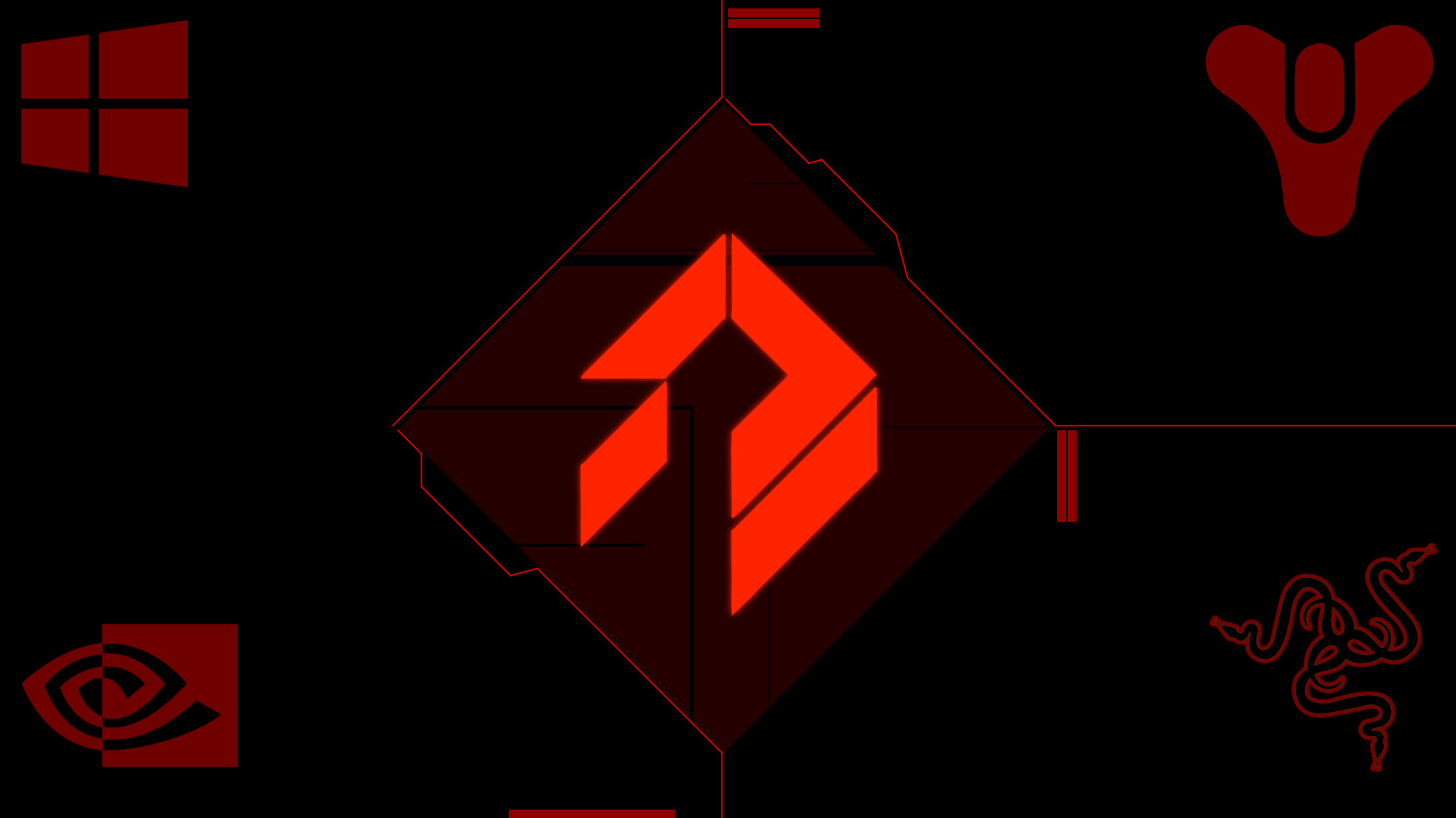 Destiny Wallpaper - Razer Red - HD Wallpaper 