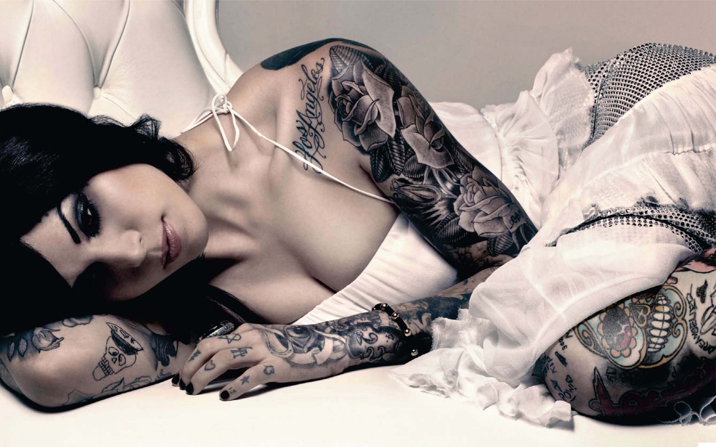 Kat Von D Wallpaper - Tattoo Girls - HD Wallpaper 