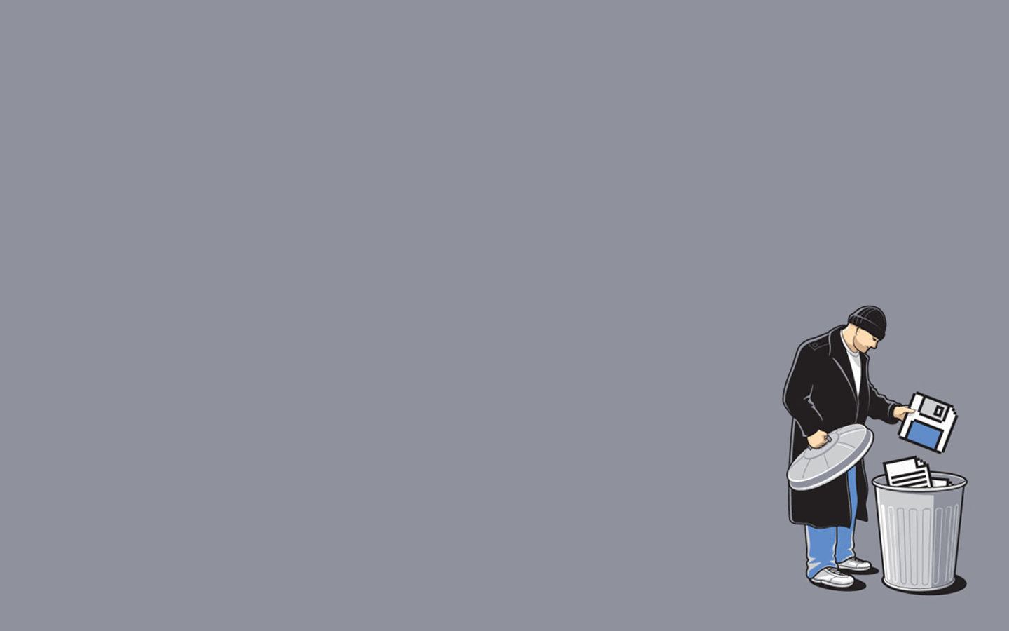 Tacho De Basura Dibujo - HD Wallpaper 