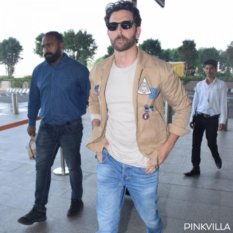 Hrithik Roshan Looks Handsome As He Dons A Bomber Jacket - Hrithik Roshan Airport - HD Wallpaper 
