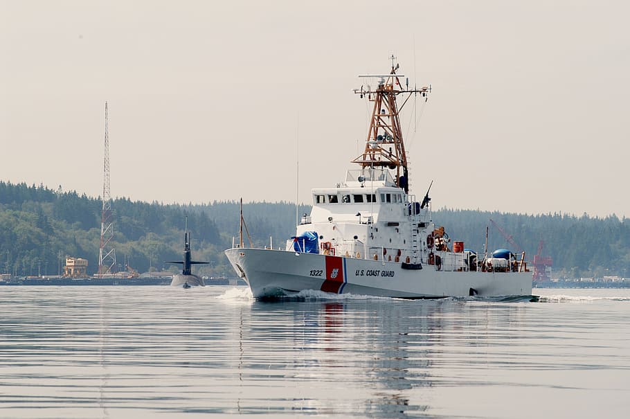 Ship, Cutter, Us Coast Guard, Escort, Submarine, Us - Us Coast Guard Canada - HD Wallpaper 