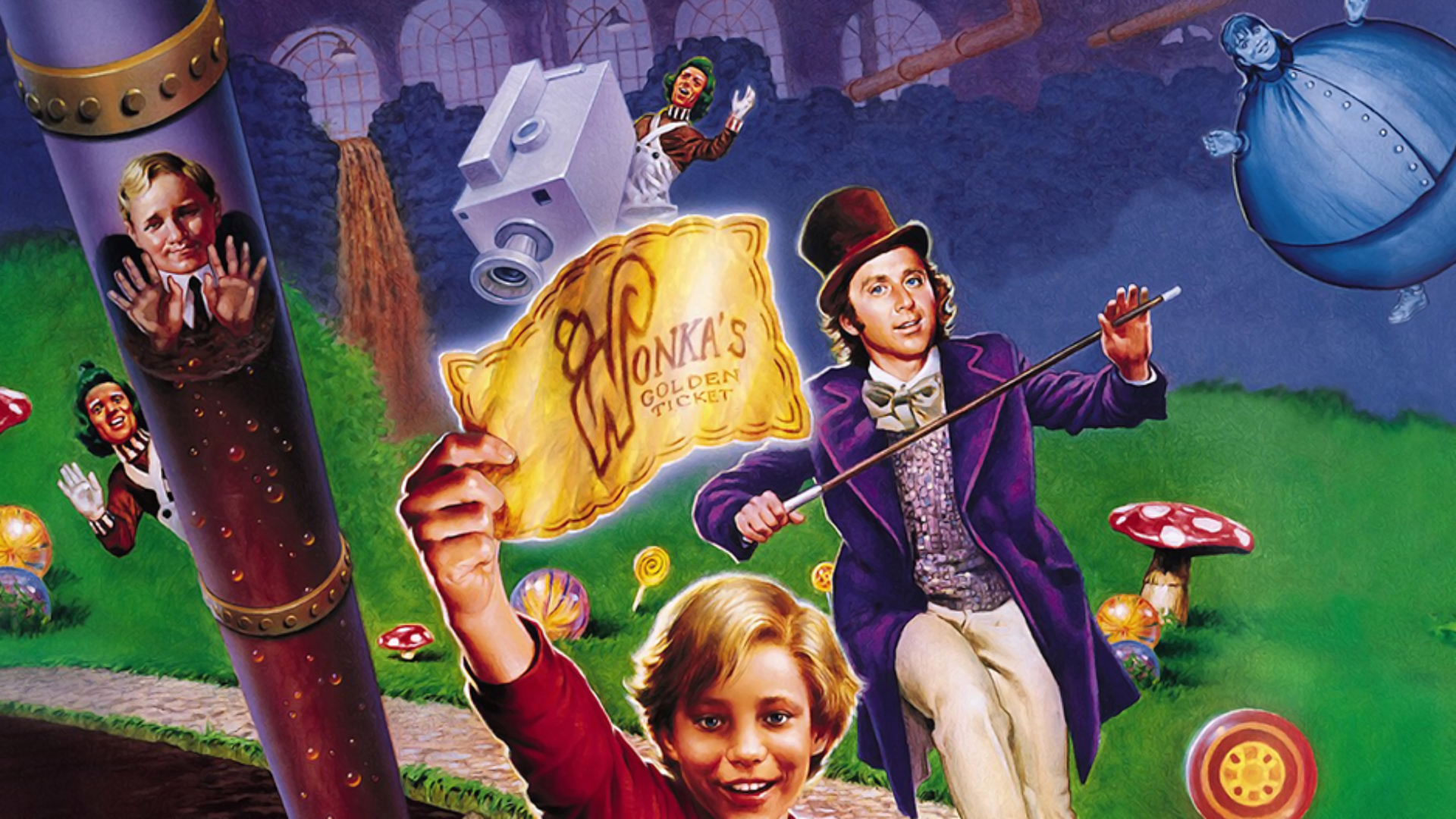 Willy Wonka And The Chocolate Factory Original Movie - HD Wallpaper 