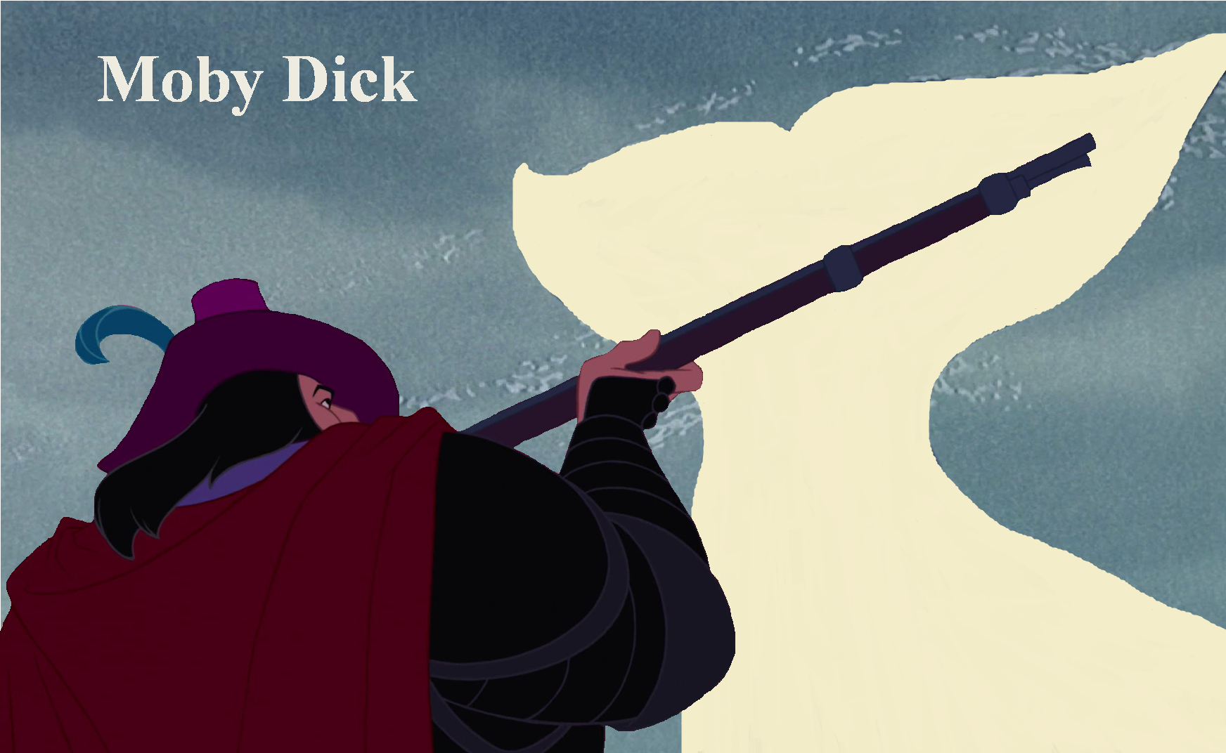 Moby Dick - Illustration - HD Wallpaper 