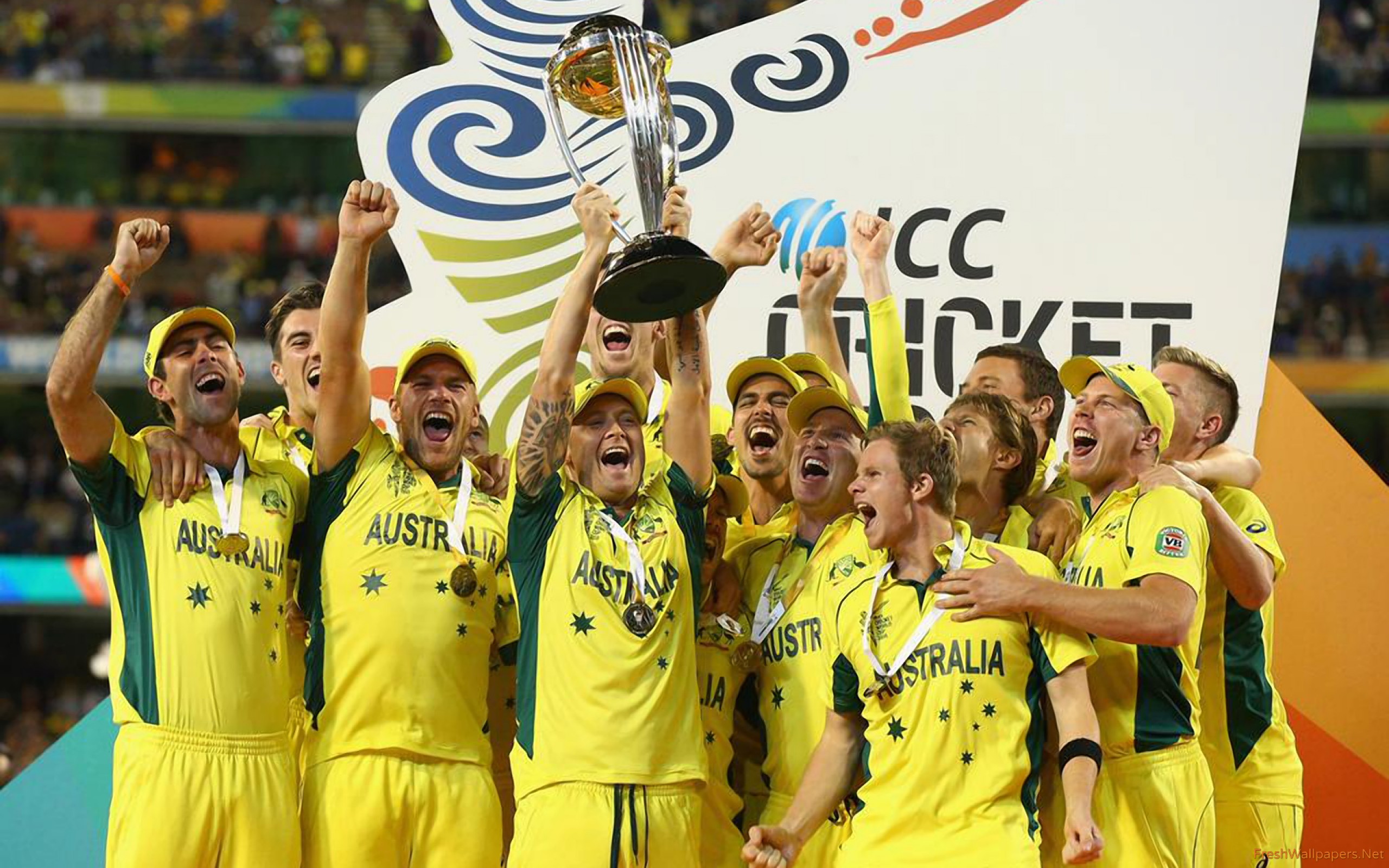 Australia Cricket World Cup Win - 2560x1600 Wallpaper 