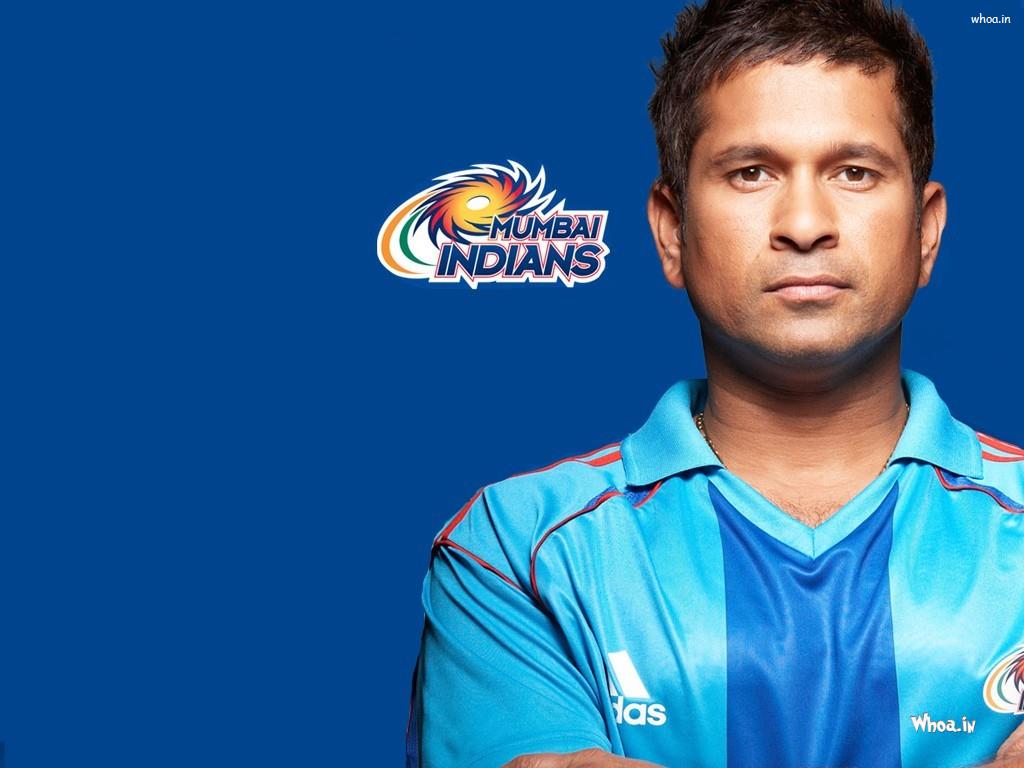 Sachin Tendulkar In Mumbai Indians Photos - Mumbai Indian Sachin Tendulkar - HD Wallpaper 