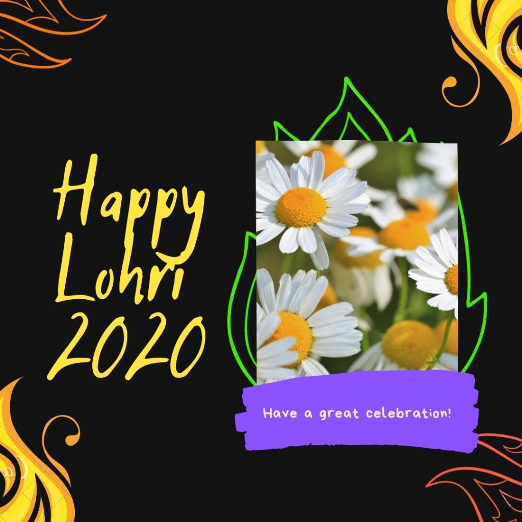 Happy Lohri 2020 Greeting Card Image Download In Hd - HD Wallpaper 