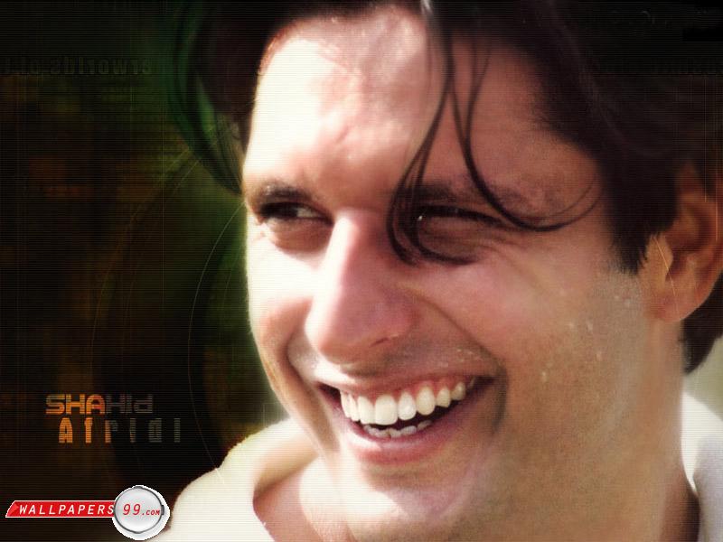 Shahid Name Wallpaper - Old Shahid Afridi - HD Wallpaper 