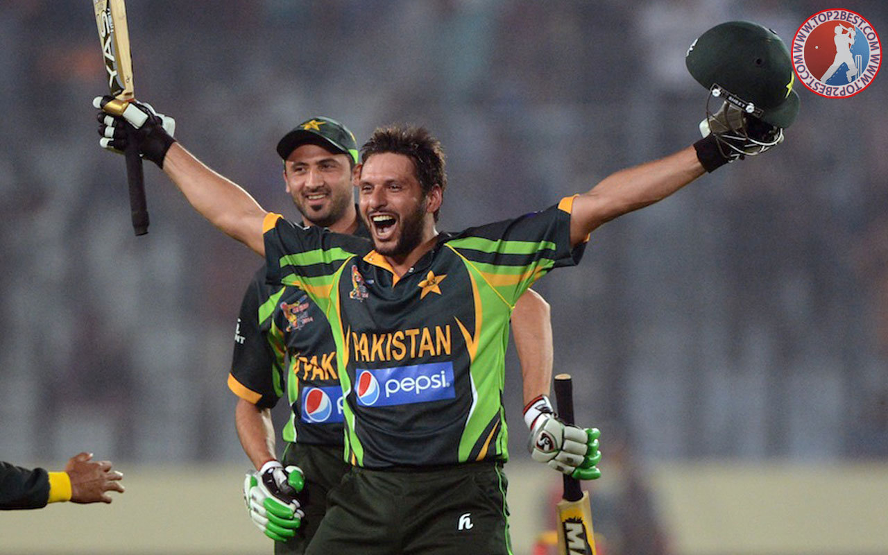 Shahid Afridi Vs India Wallpaper - Shahid Afridi Asia Cup 2010 - HD Wallpaper 