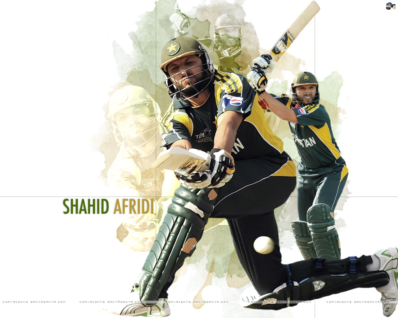 Shahid Afridi - Shahid Afridi Collage - HD Wallpaper 