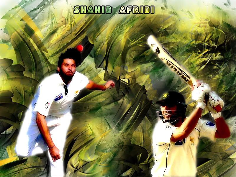 Shahid Afridi Pic - Shahid Afridi - HD Wallpaper 