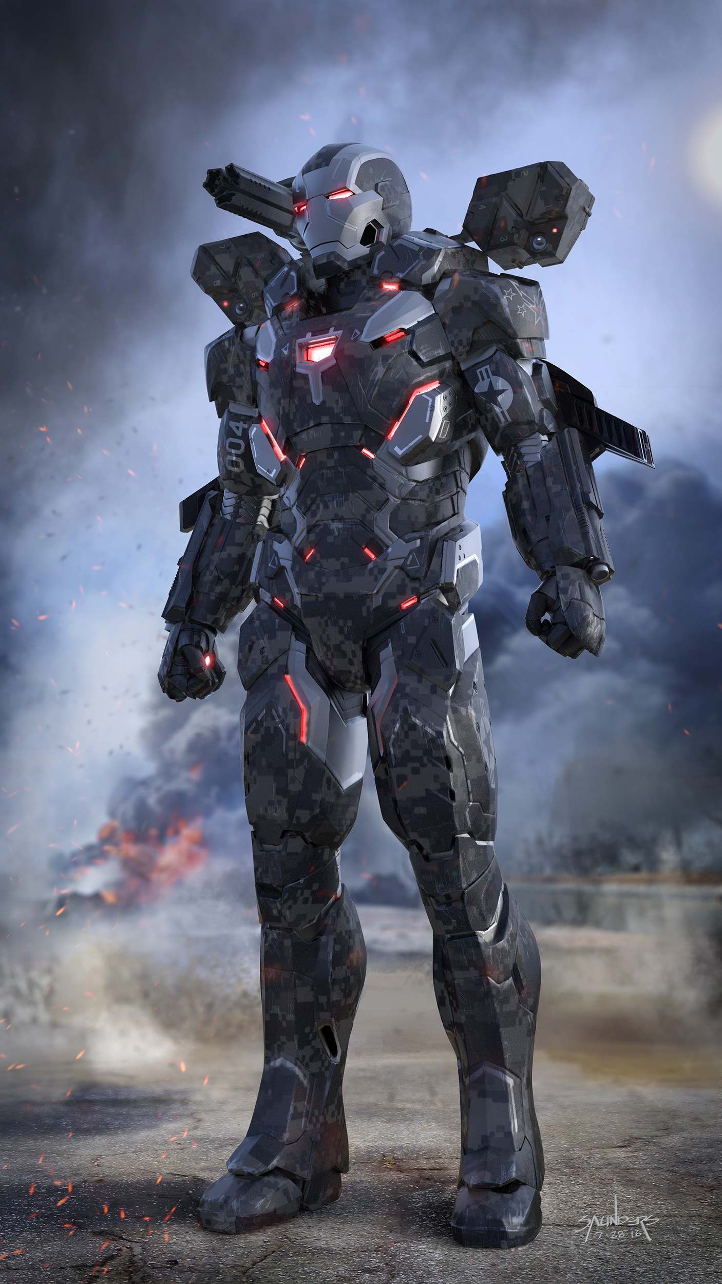 War Machine Endgame Suit - HD Wallpaper 