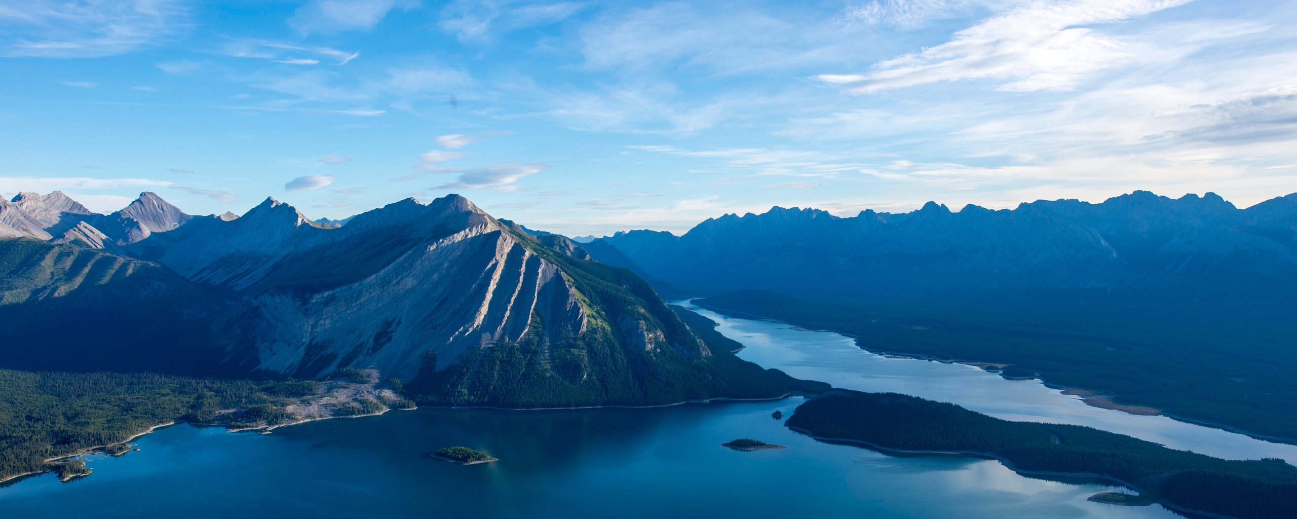 Wallpaper Sea, Lake, Island, Mountains - Wallpaper - HD Wallpaper 