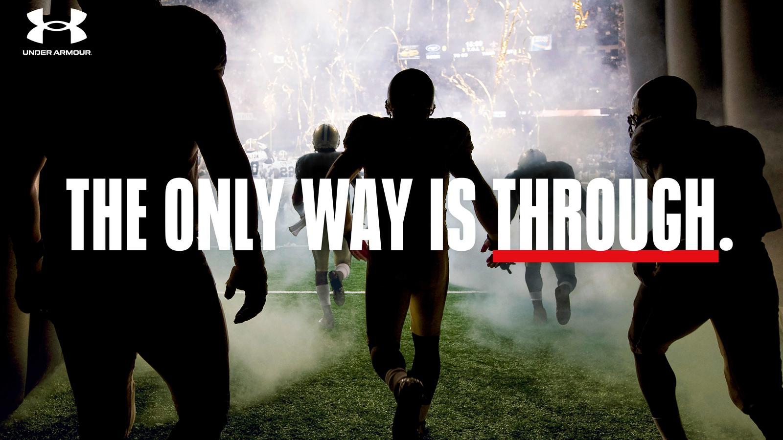 Only Way Is Through Under Armour - HD Wallpaper 