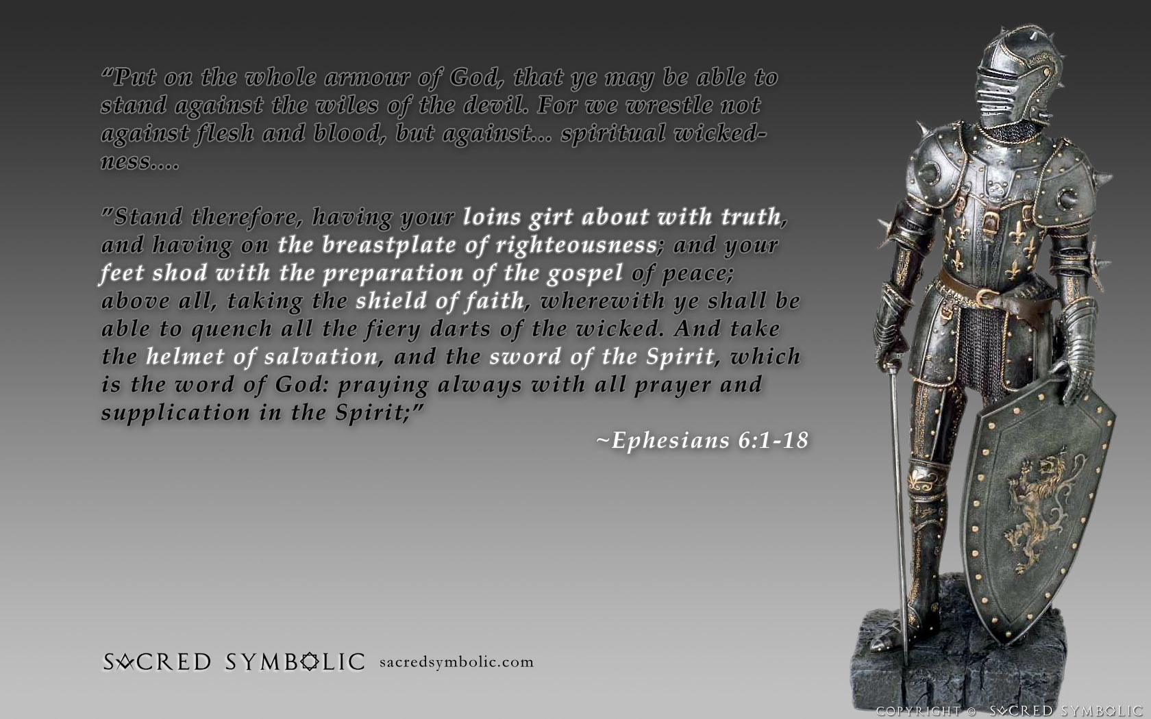 Armor Of God Desktop Backgrounds - HD Wallpaper 