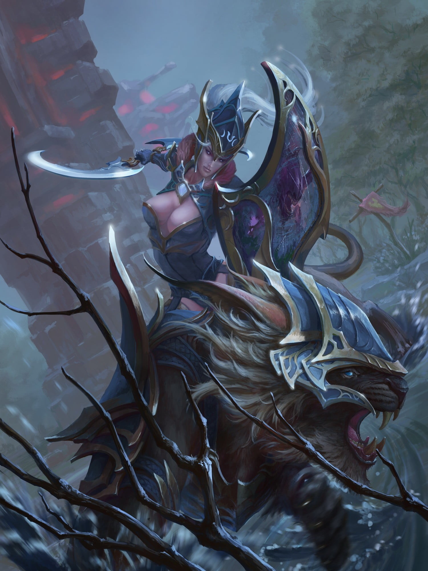 Tyrande Whisperwind Dota 2 - HD Wallpaper 