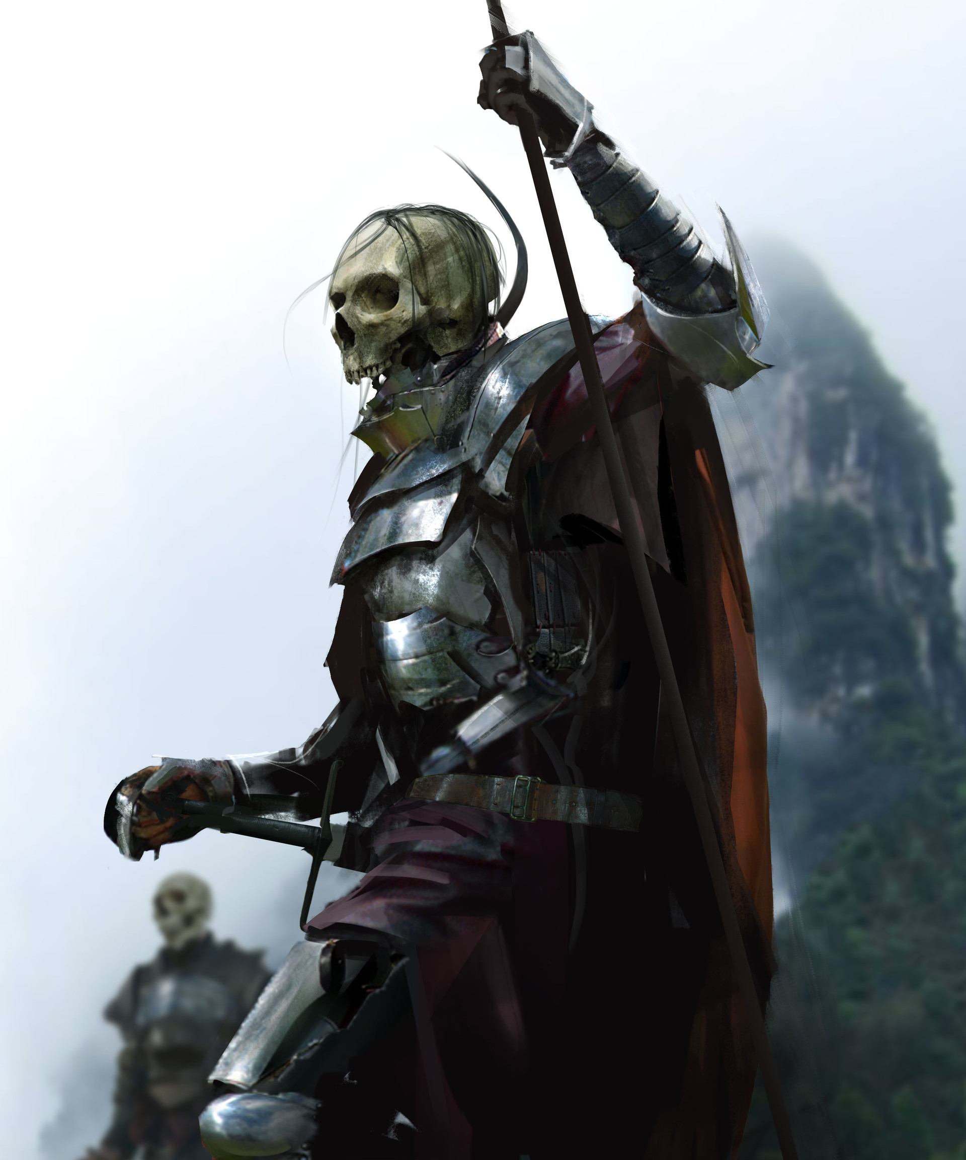 Fantasy Death Knight Art - HD Wallpaper 