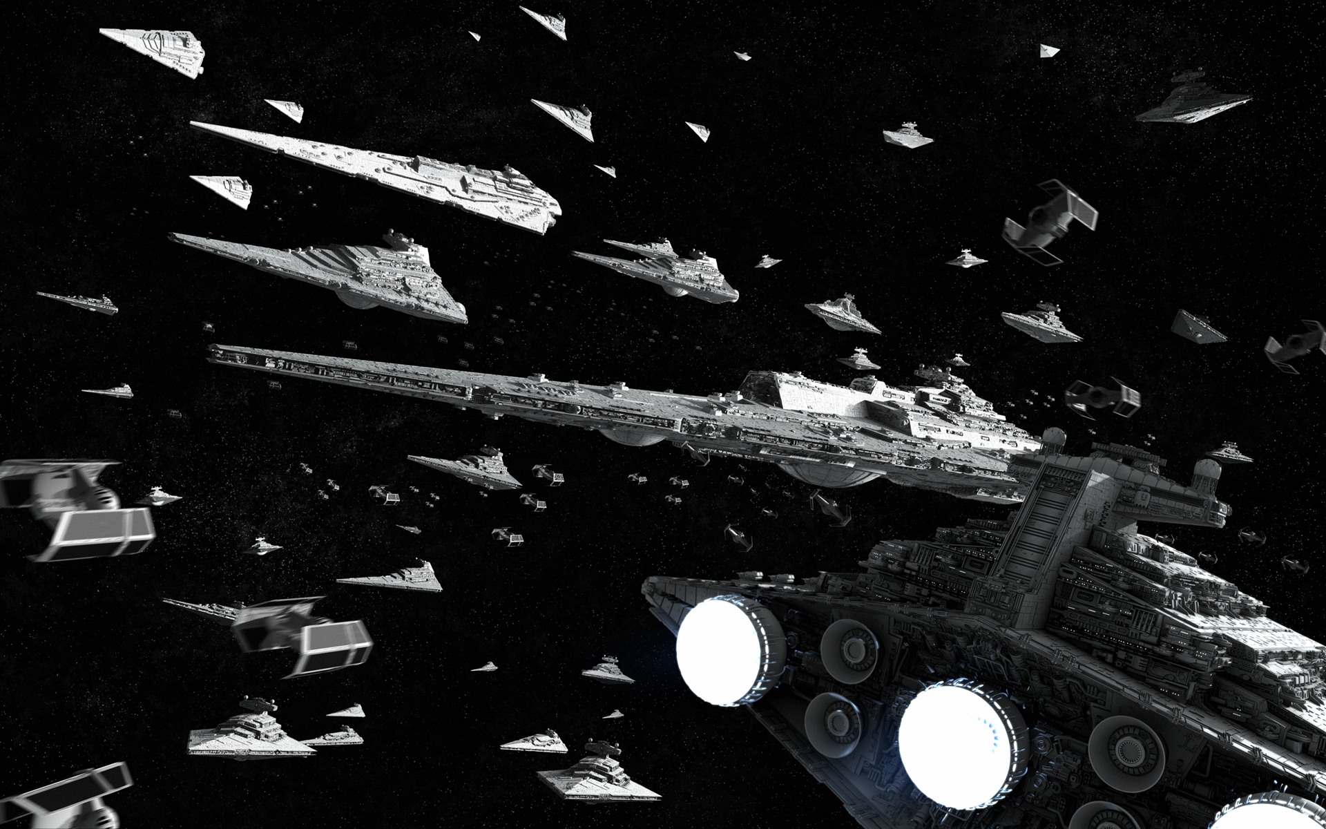 Fleet Of Star Destroyers - HD Wallpaper 