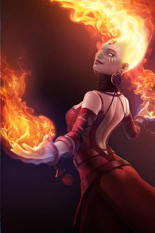 Dota 2 Lina Poster - HD Wallpaper 