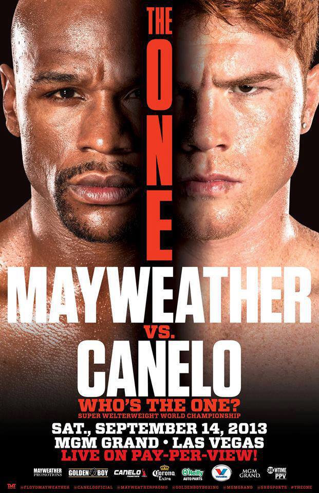 Floyd Mayweather Vs Canelo Alvarez - Mayweather Vs Canelo Poster - HD Wallpaper 
