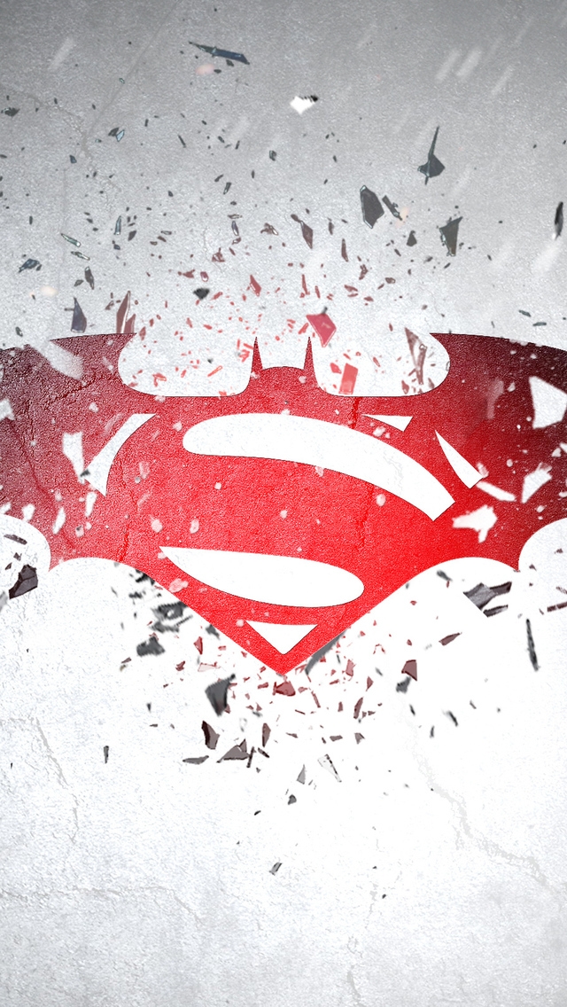 Batman Vs Superman Awesome Logo For 640 X 1136 Iphone - Batman Vs Superman Logo Wallpaper Hd - HD Wallpaper 