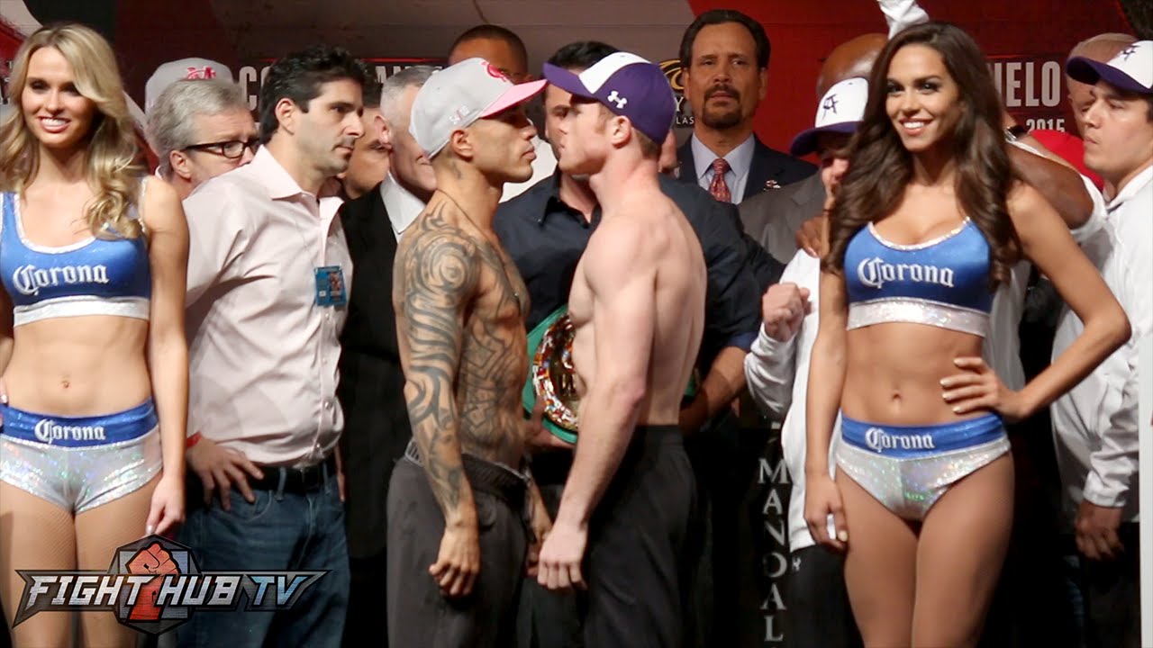 Miguel Cotto Vs Canelo Alvarez Weigh - HD Wallpaper 