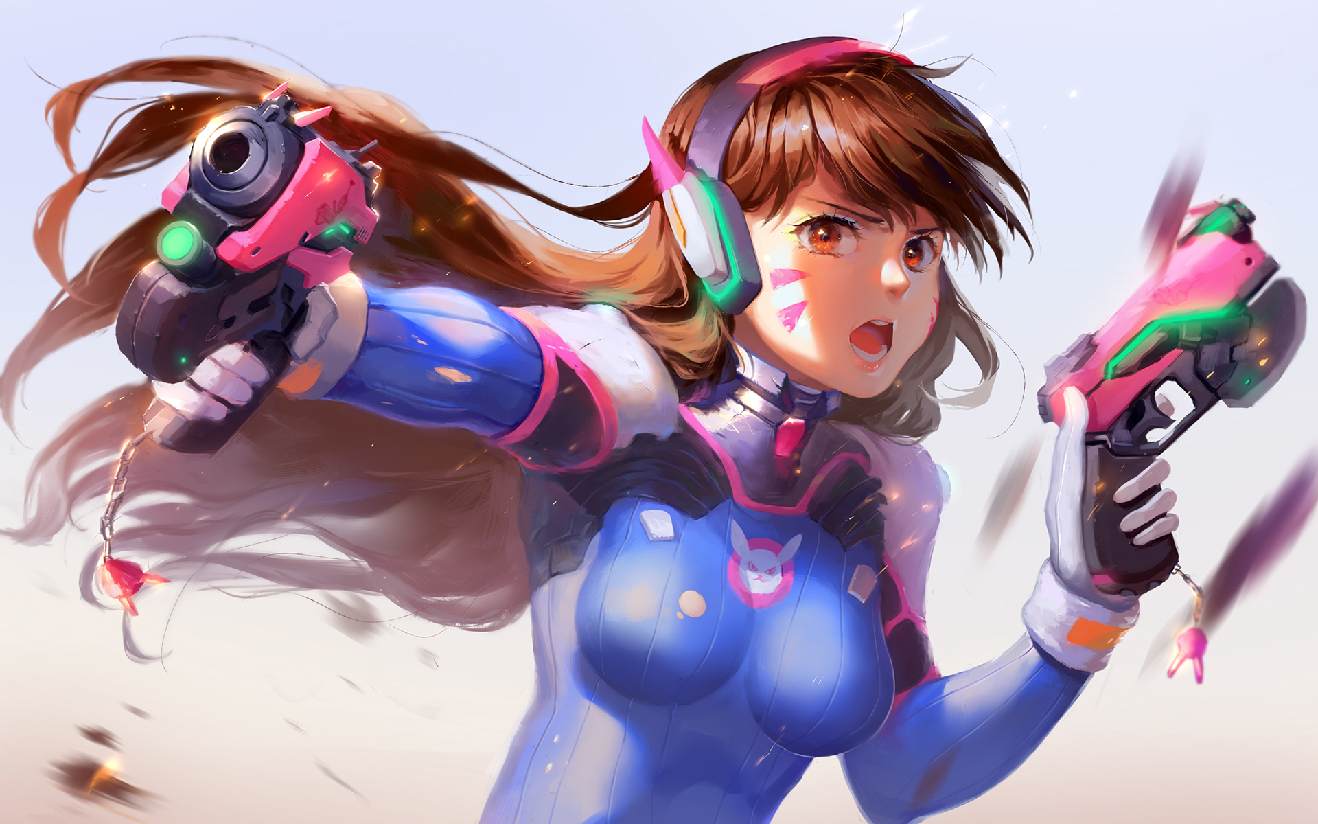 Dva Overwatch Artwork4873712191 - D.va - HD Wallpaper 